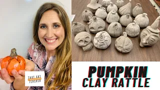 How to Sculpt a Pumpkin Out of Clay | Clay Rattle