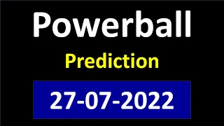 Powerball Winning Numbers 27-07-2022 | Powerball lucky numbers | Powerball prediction today