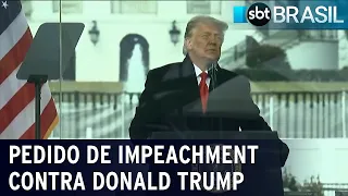 Democratas apresentam pedido de impeachment contra Donald Trump | SBT Brasil (11/01/21)