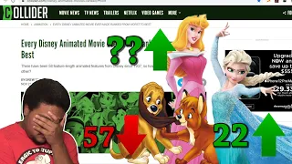 Reacting to TERRIBLE Disney Animated Films RANKED