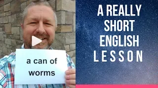 Meaning of A CAN OF WORMS - A Really Short English Lesson with Subtitles