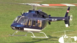 Bell 407 helicopter visits at Budaörs airfield