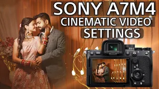 Sony A7M4 Cinematic Video Setting | Shoot Like Pro 🔥