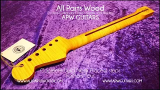 All Parts Wood - Factory Tour - Complete Guitar Neck build steps process - APW Guitars