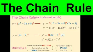 Chain Rule for finding Derivatives - When and how to apply chain rule?