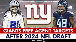 NY Giants Free Agent Targets After The 2024 NFL Draft | New York Giants Rumors, News