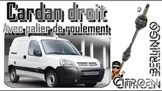 Remplacer le cardan droit sur Citroën berlingo￼, roulement de palier HS￼