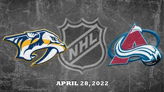 NHL Predators vs Avalanche | Apr.28, 2022