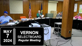 Vernon Selectboard Mtg 5/7/2024