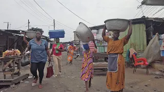 HARDWORKING MARKET WOMEN OF GHANA ACCRA, AFRICA