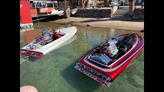 V drive flat bottom off season Colorado River trip. Parker Arizona, Parker Strip