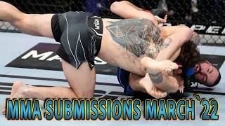 MMA submissions March 2022