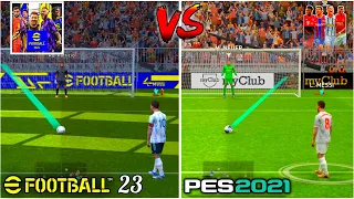 eFOOTBALL 23 vs PES 21 Mobile | Gameplay Comparison | Which Is Better?