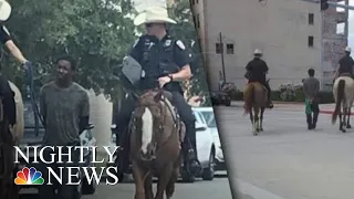 Viral Photos Of Police Officers Leading A Handcuffed Man Down The Street By Rope | NBC Nightly News