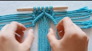 Macrame - Step -By- Step Macrame Wall Hanging Pattern - Easy and Simple Tutorial