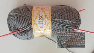 Kolay Gösterişli Şiş Örgü Ajurlu Yazlık Bluz,Etol Şal Modeli Yapımı✅️Openwork Needle Knitting Model