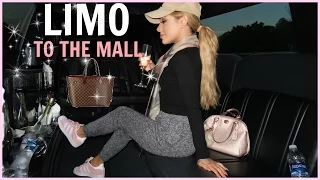 I took a limo to the mall!