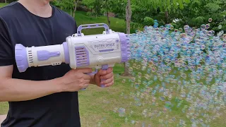 How to Use Biggest Bubble Gun Machine 2021