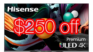 Hisense 55in class U8G series quantum 4K ULED android Tv for $749