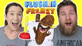 Flushin' Frenzie Game - Plunge The Toilet And Catch The Doody