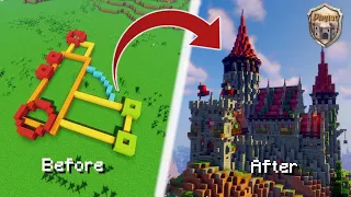 Minecraft: How To Plan and Build a Medieval Castle Using 10 Easy Steps!