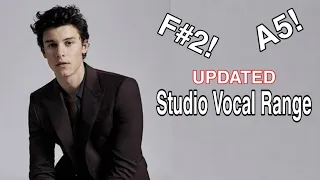 SHAWN MENDES: UPDATED Studio Vocal Range | F#2 - Eb5 - A5!!