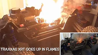 TRAXXAS XRT Goes Up In Flames Max6 ESC Burns Down Why ?