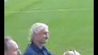 Rudi Völler in der Düsseldorfer LTU Arena