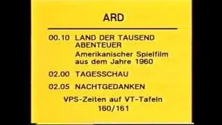 Sendeschluß ARD (04.07.1986)