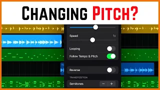 Change PITCH of samples/loops in GarageBand iOS? (iPad/iPhone)