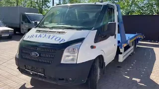 Переоборудование Ford Transit в эвакуатор с ломаной платформой.