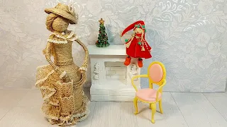 Кукла из джута/Jute Dolls/Interior dolls with their own hands/Интерьерные куклы своими руками