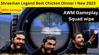 AWM Gameplay | Shreeman Legend Best Chicken Dinner | New 2023 | BGMI mobile | #shreemanlegendlive