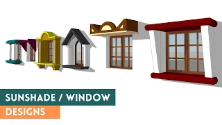 Sunshade design | janala design | khidki design | home window design | chajja design