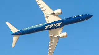 Boeing 777X FANTASTIC Demo Flight | Dubai AirShow