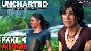 Uncharted: The Lost Legacy Part 4 Crushing First Blind Playthrough Legacy of Thieves Edition PS5 HD