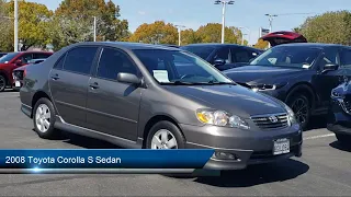 2008 Toyota Corolla S Sedan San Jose  Palo Alto  Hayward  San Mateo  Fremont