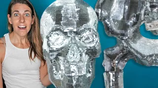 I Make a 12ft DISCO BALL SKELETON