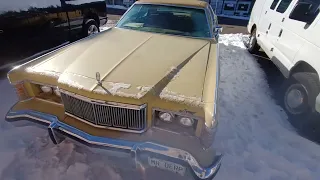 Lets Cold Start The 1976 Mercury Marquis Brougham - 15 Degrees Fahrenheit