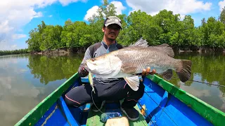 ASLI INI PESTA STRIKE,SPOT LAMA TIDAK SAYA KUNJUNGI ! || DAPAT BARRAMUNDI BESAR !!