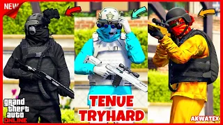 TOP 3 TENUES TRYHARD SANS CODAGE (facile à faire) #6 SUR GTA 5 ONLINE EN 1.58!