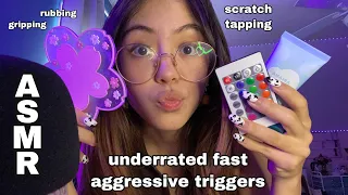 ASMR | Underrated Fast Aggressive Triggers: Scratch Tapping, Rubbing and More