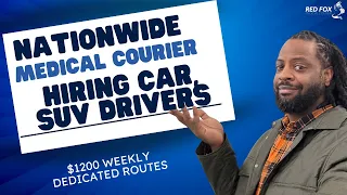 New Medical Courier Company Hiring in Every State Dedicated Route Drivers Red Fox
