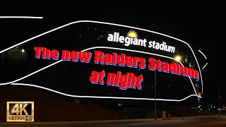 The New Raiders Stadium at Night - With the lights ON! Las Vegas Raiders