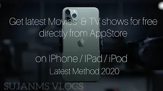 Watch latest Movies & TV shows for free on IPhone / IPad / IPod Latest Method 2020 WORKING!!!