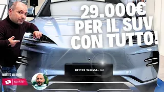 BYD SEAL U , il SUV ELETTRICO a meno di 30.000€ (incentivi)