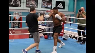 PURE BEAST! - ANTHONY JOSHUA WRECKS THE PADS WITH ROB McCRACKEN AHEAD OF CARLOS TAKAM CLASH