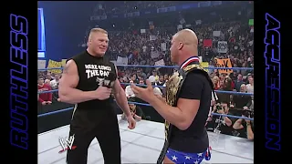 Kurt Angle & Brock Lesnar after Armageddon | SmackDown! (2002)