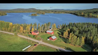 Summer of Pello in Lapland by air - Arctic Circle destination in Finland by drone