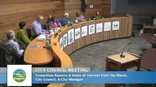 Eugene City Council Meeting: June 12, 2017